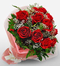 12 adet kırmızı güllerden kaliteli gül  Edirne kaliteli taze ve ucuz çiçekler 