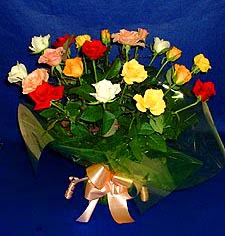  Edirne 14 şubat sevgililer günü çiçek  13 adet karisik renkli güller