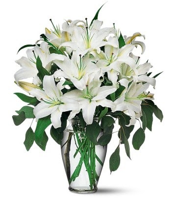  Edirne çiçek online çiçek siparişi  4 dal kazablanka ile görsel vazo tanzimi