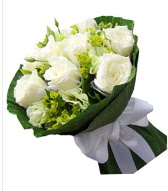 9 adet beyaz gül buketi  Edirne hediye sevgilime hediye çiçek 